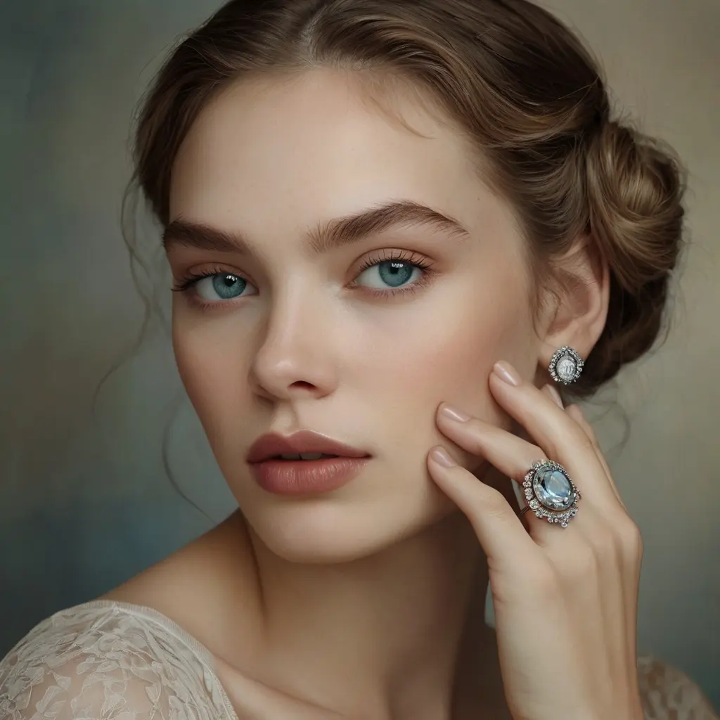 lady in silver ornaments in kerala